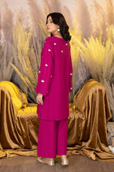 2-PC Embroidered Khaddar Shirt with Khaddar Qlot Trouser CNP22-107